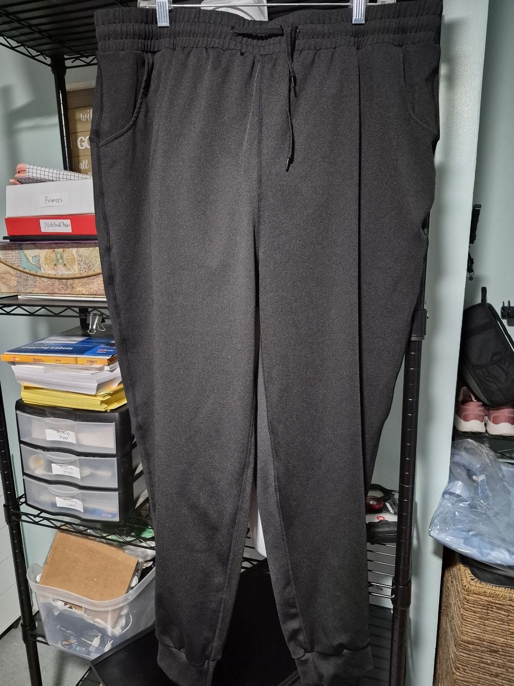POP Fit Black Women's Jogger Sweatpants 4XL